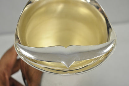 Vintage Victorian Style Silver Plated Bulbous Footed Lemonade Water Pitcher