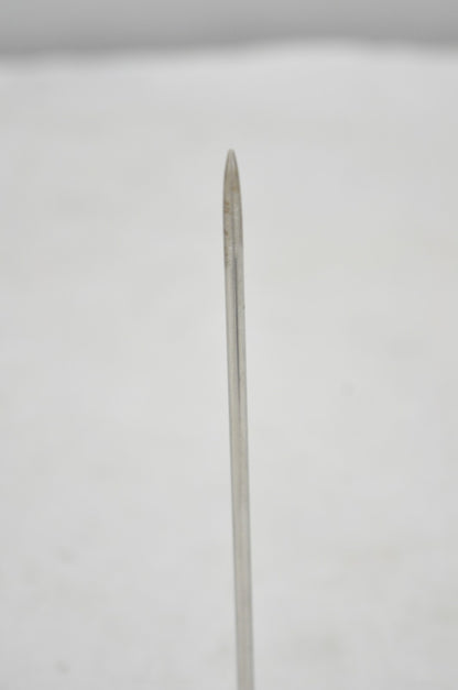 Vintage Victorian Style Silver Plated Restaurant Receipt Metal Spike by Stieff