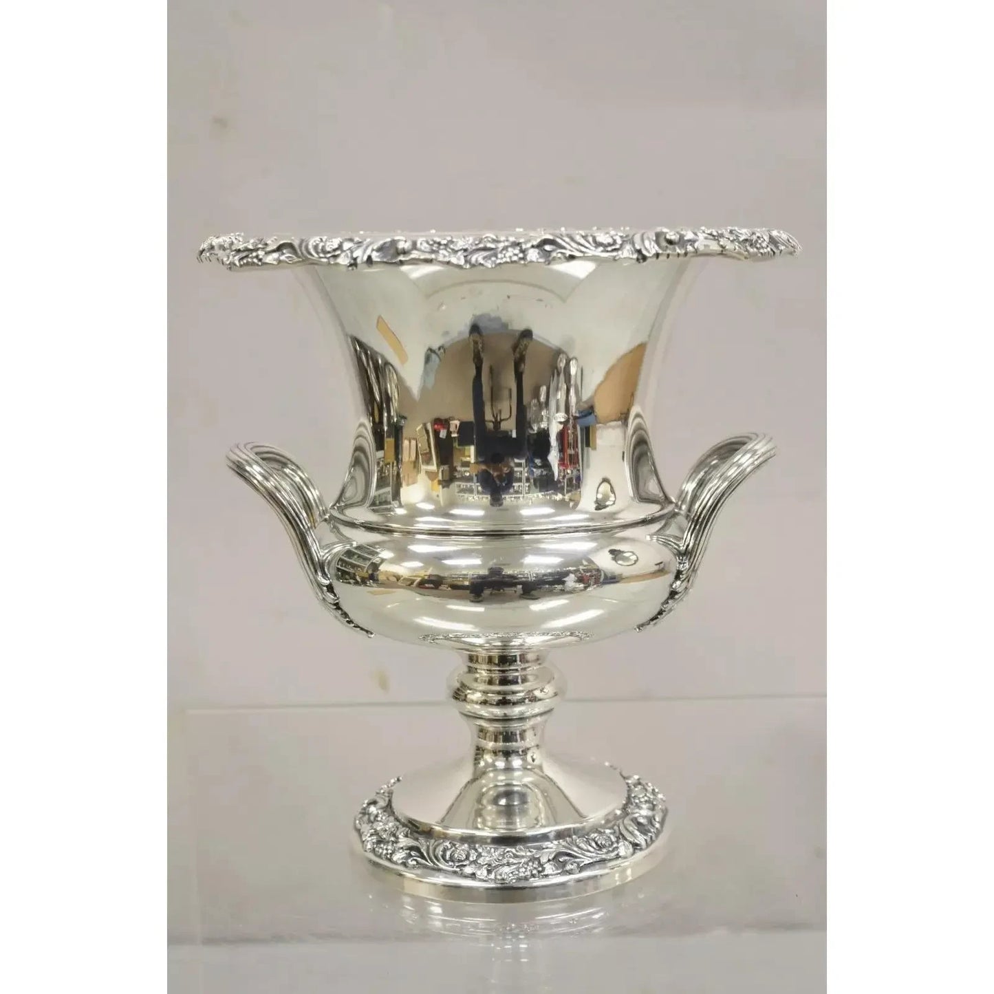 Webster Wilcox International Silver Plated Trophy Cup Champagne Chiller Bucket