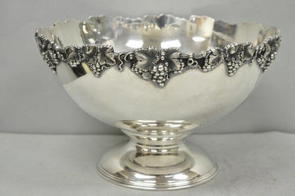 Victorian Silver Plated Grapevine Repousse 1913 Mohawk Golf Club Award Punchbowl