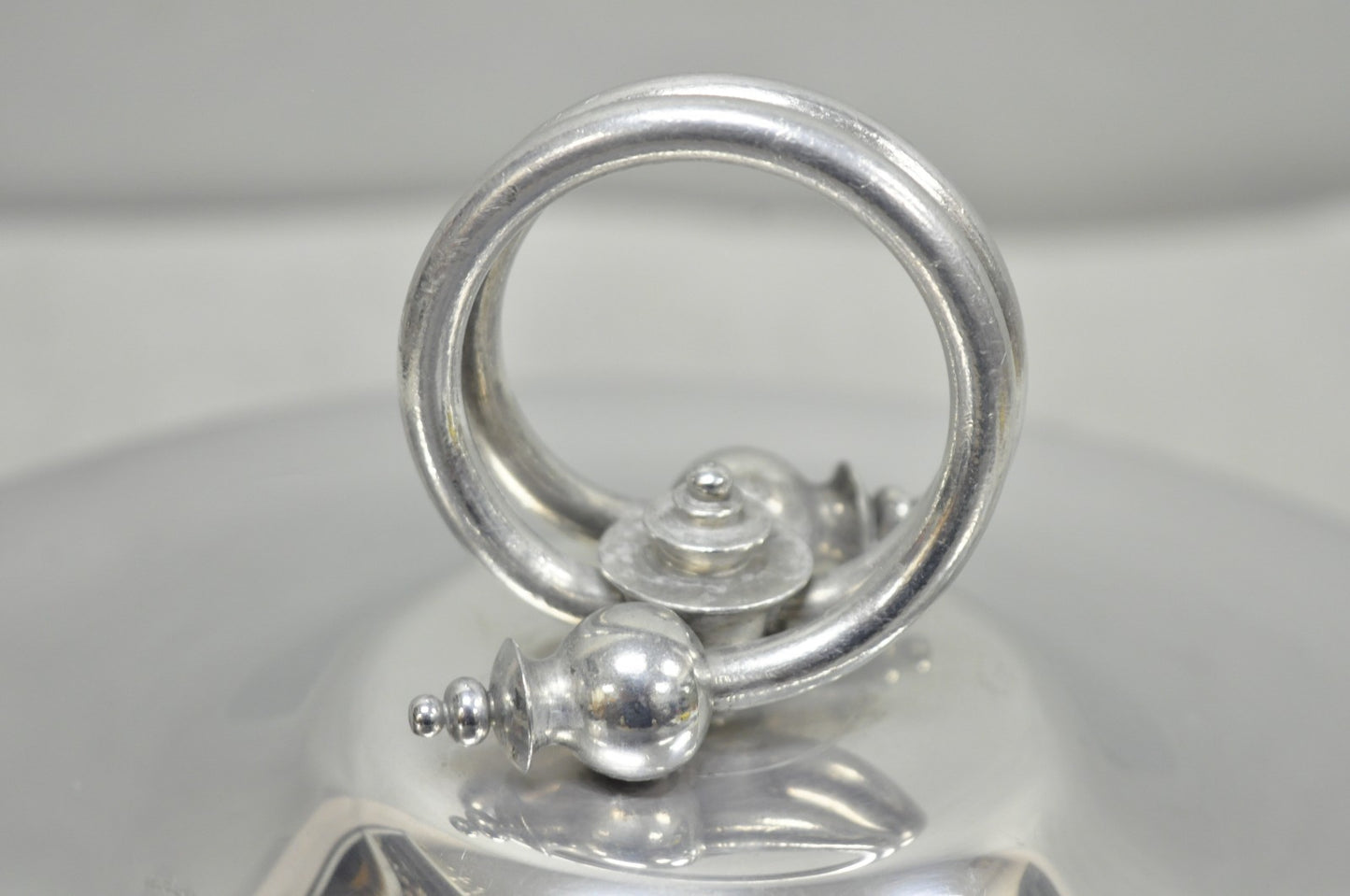 Vintage BW Buenilum Silver Plated Aluminum Art Nouveau Covered Serving Dish