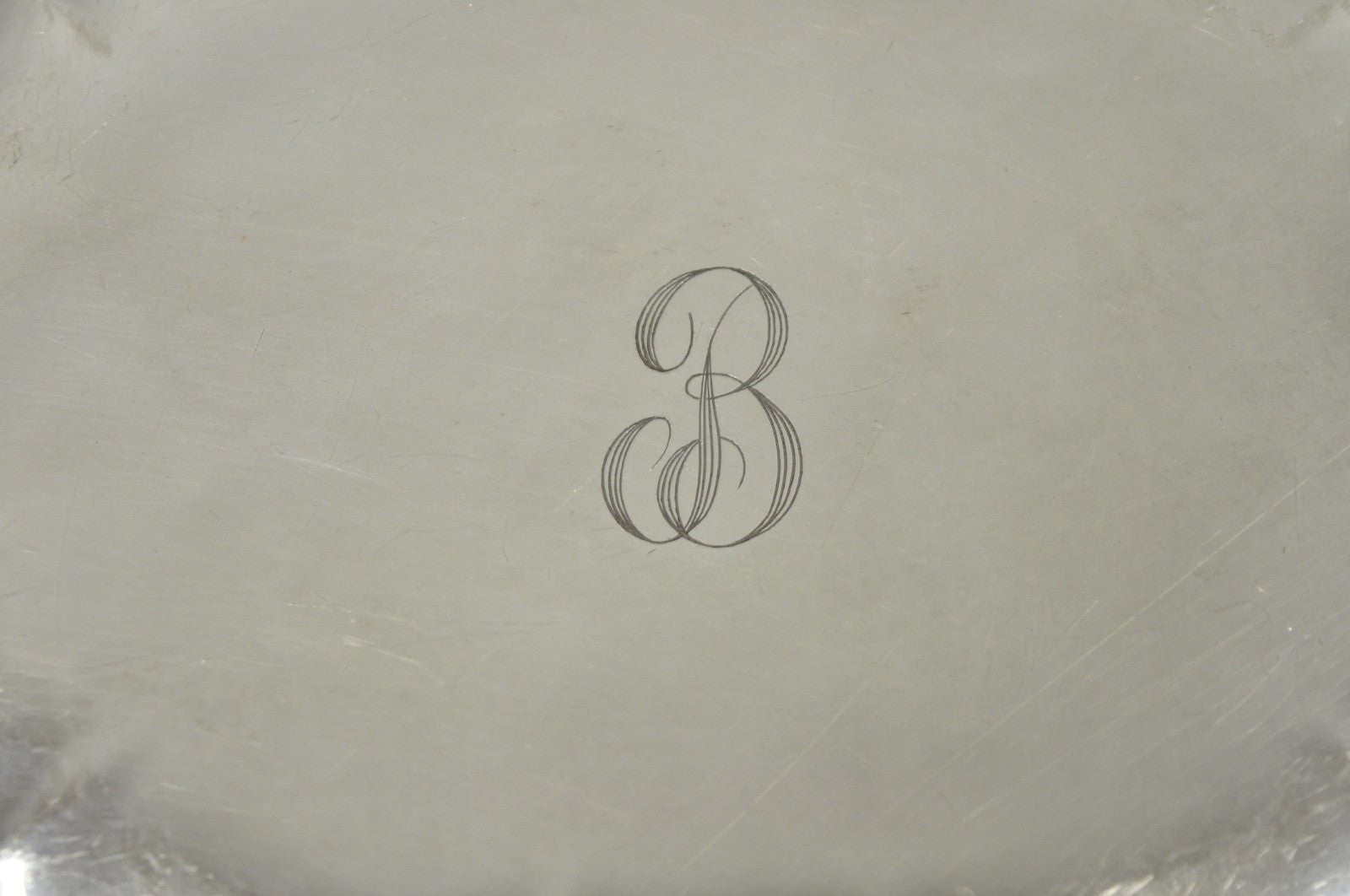 Vintage International Silver Co Chippendale Covered Serving Dish w/ "B" Monogram