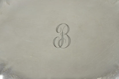Vintage International Silver Co Chippendale Covered Serving Dish w/ "B" Monogram