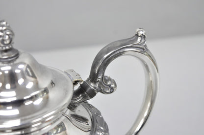 Vintage Rogers & Bro "Exquisite" 4602 Victorian Silver Plated Coffee Pot Teapot