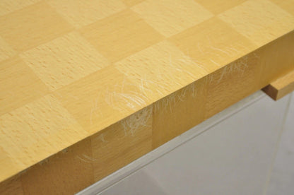 1990s Michael Graves Postmodern Chess & Checkers Set Maple Wood Modern Board