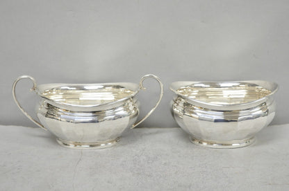Antique "Unity" AI Silver Plated Edwardian Sugar Bowl & Creamer Milk Jug England