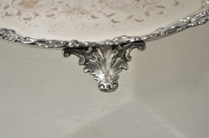 Antique Victorian Silver Plated 12" Round Award Platter Tray to Francis Biddle