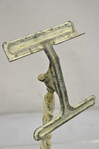 Antique Victorian Cast Iron Tripod Paw Feet General Store Retail Display - Pair