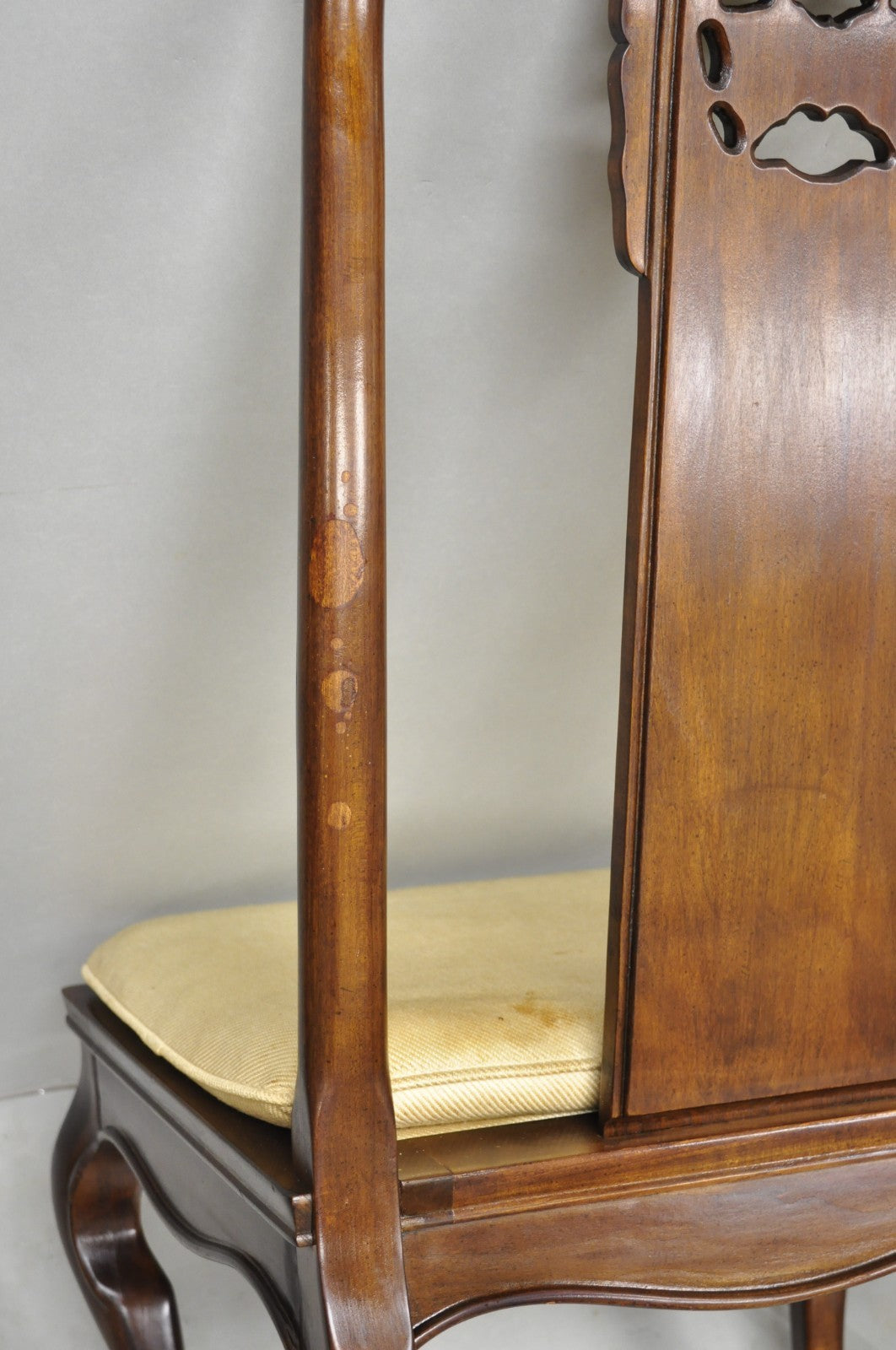 Vintage Drexel Heritage Oriental Ming Treasures Mahogany Dining Chair - Set of 4