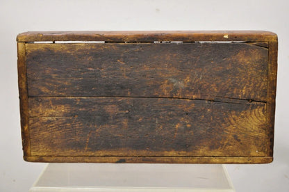 Antique French Country Provincial Wooden Storage Caddy Tool Box Desk Organizer