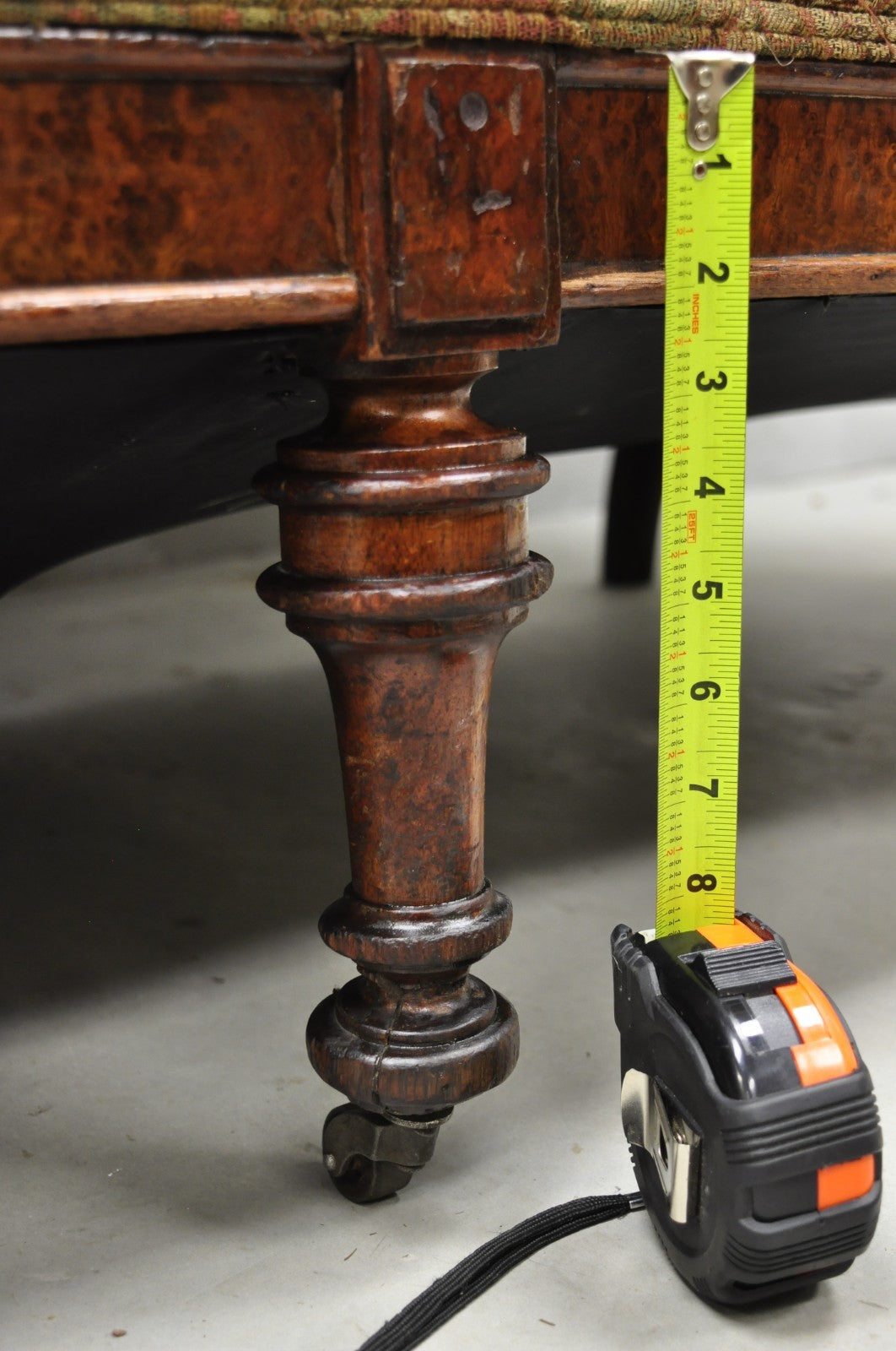 Antique Eastlake Victorian Carved Burl Walnut Parlor Set Sofa & 2 Chairs - 3 Pcs