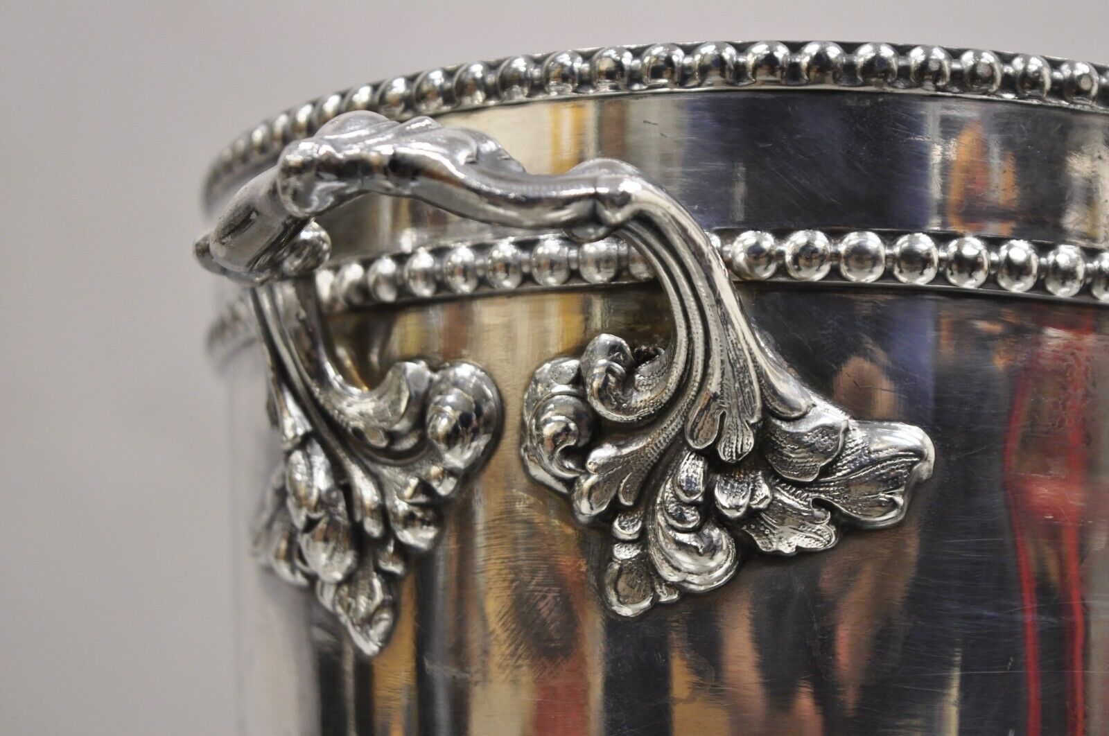 English Victorian Henry Hicks Silver Plated Champagne Ice Bucket Wine Chiller