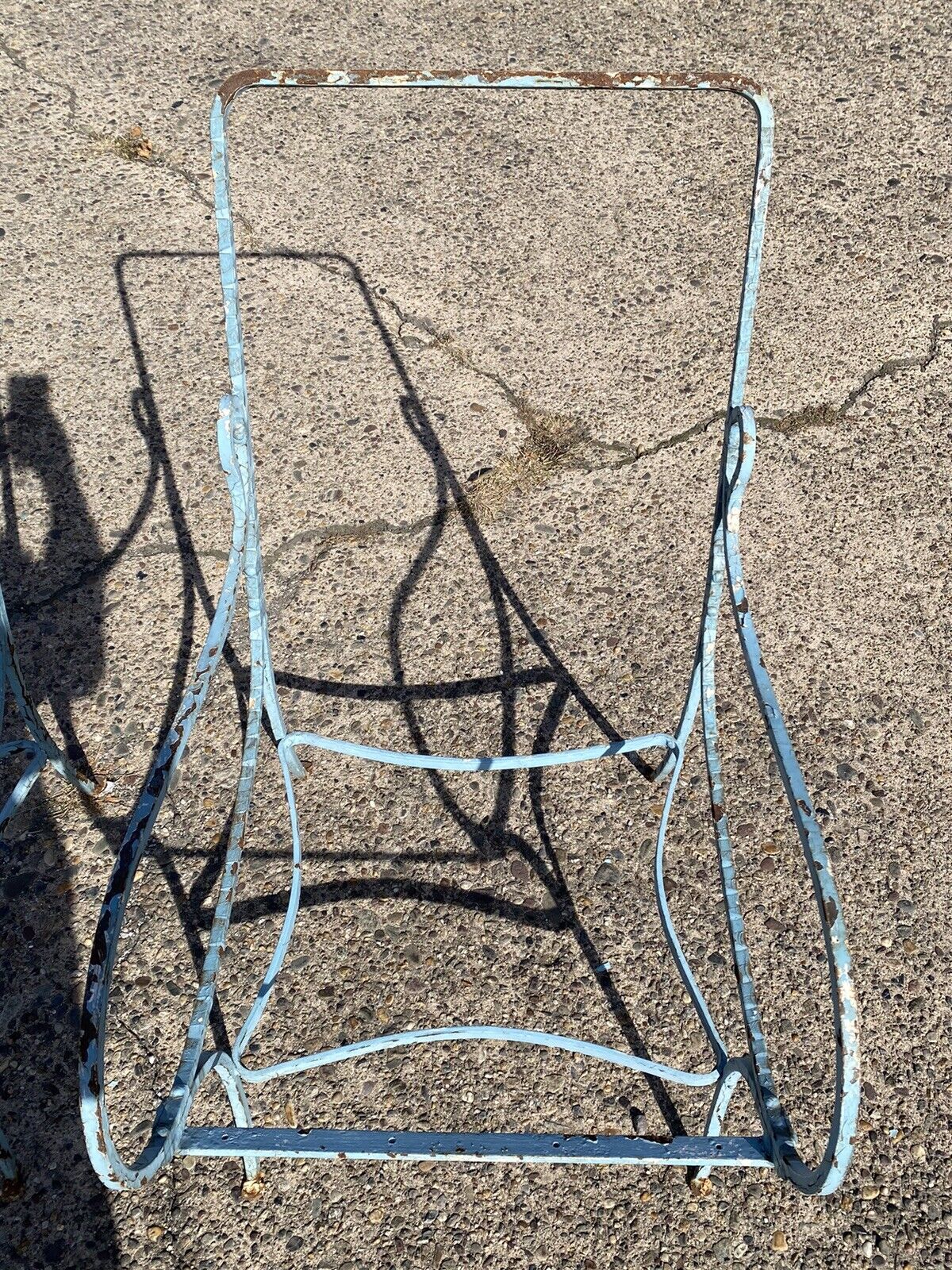 French Art Nouveau Sculptural Wrought Iron Garden Patio Lounge Chairs - a Pair