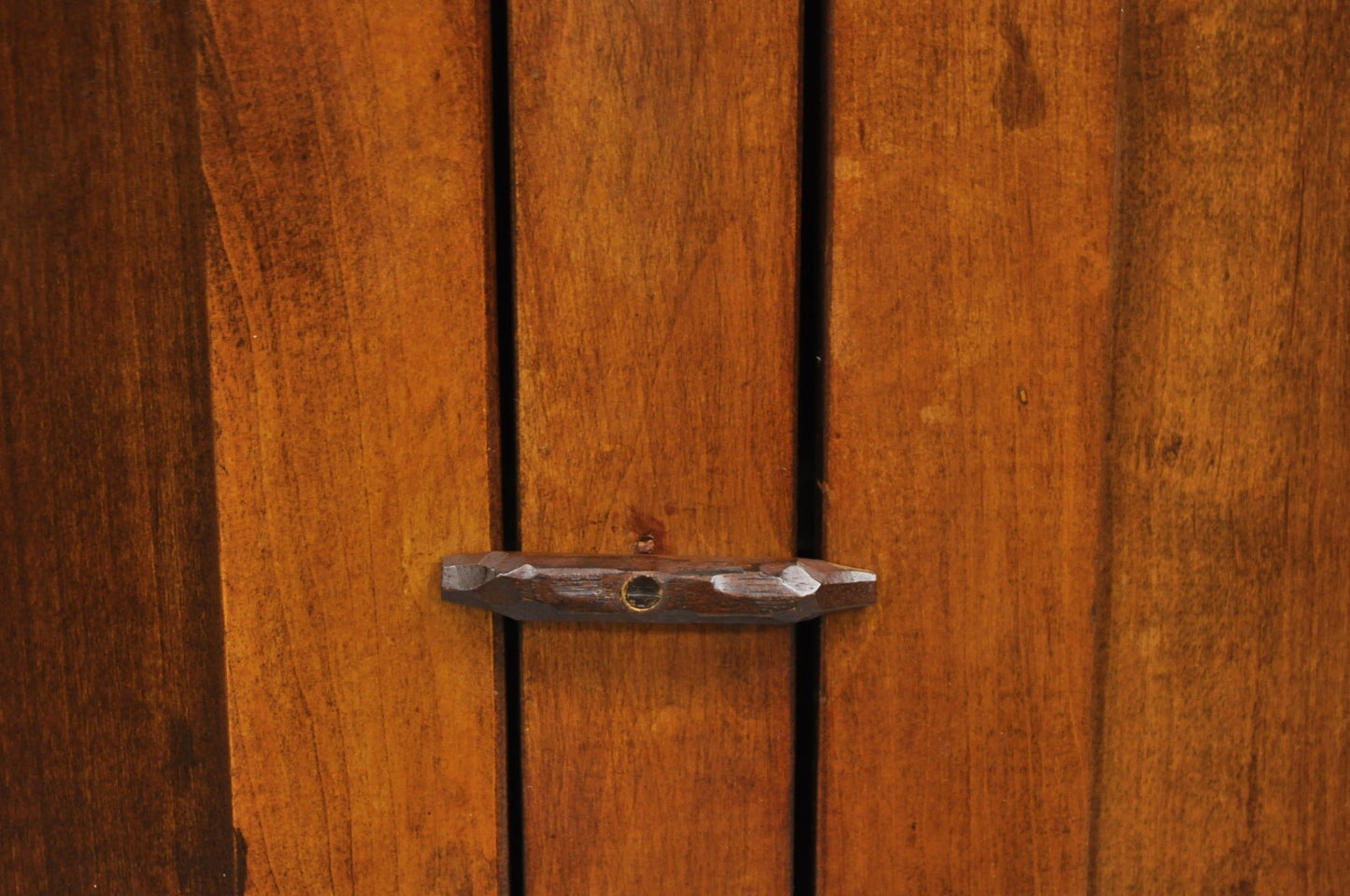 Vintage American Colonial Style Cherry Wood Wall Hanging Hutch Kitchen Cupboard