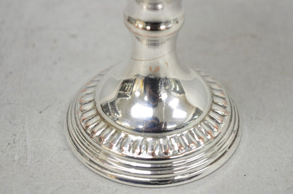 Vintage English Georgian Style Silver Plated Wine Goblet Cup Barware - a Pair