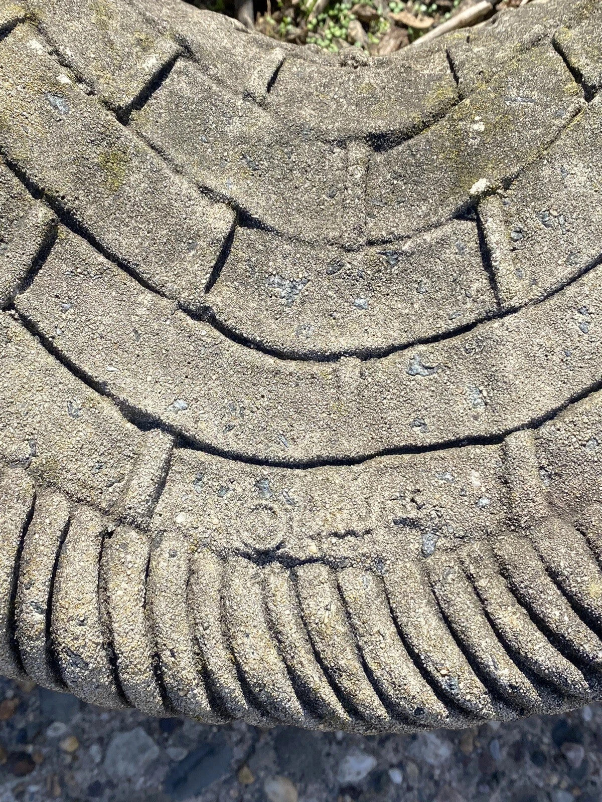 Vintage Woven Basket with Handle Cast Concrete Stone Large Garden Planter Pot