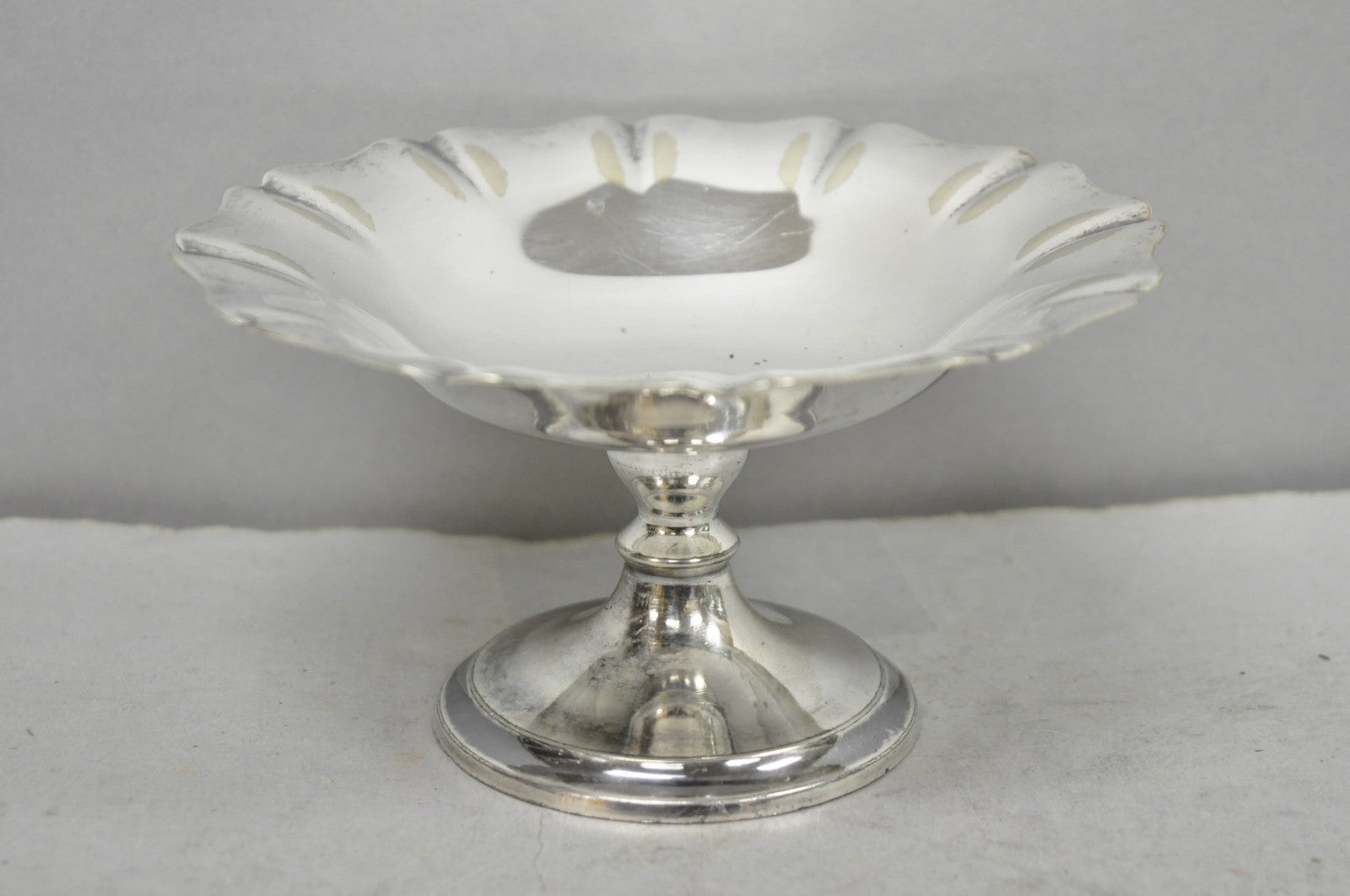 Antique "D" Monogram Victorian Homan Plate Shannon Silver Plated Compote Dish