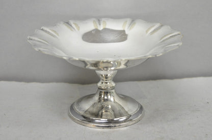 Antique "D" Monogram Victorian Homan Plate Shannon Silver Plated Compote Dish