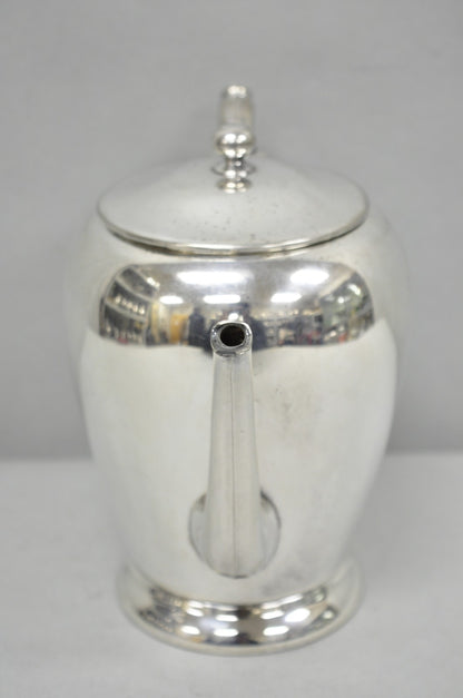 Vintage Abraham & Straus Victorian Silver Plated Bulbous Coffee Pot Teapot