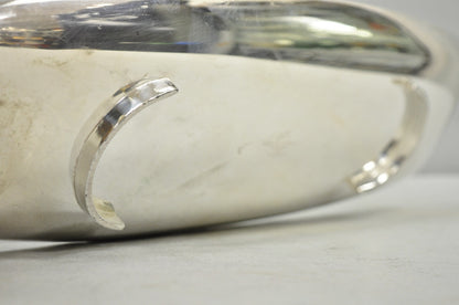 Vintage Mid Century Modern FB Rogers 529 Silver Plated Narrow Trinket Dish Pair