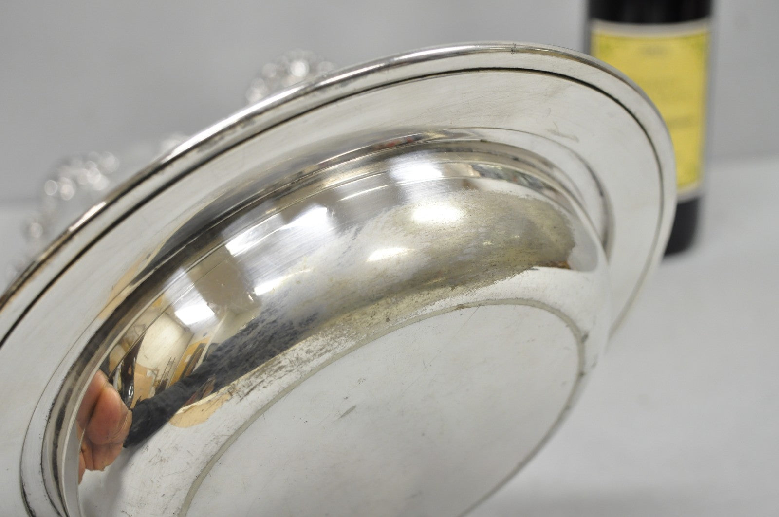Vintage Victorian Silver Plated 10" Round Covered Vegetable Serving Dish