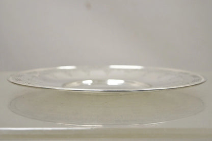 Antique Wallingford Silver Plated Victorian 10" Round Decorated Dish Platter