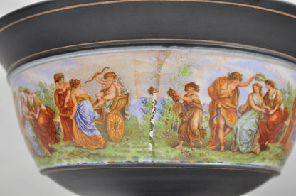 Ceramiche Florentine Italian Neoclassicall Terracotta Pottery Compote Dish, Pair