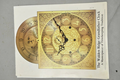 Vintage "The Walden Ridge" Ridgeway Standing Oak Tall Case Grandfather Clock