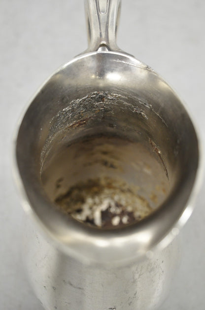 Vintage 1940s US Navy Reed & Barton Silver Plated Soldered Small Creamer Pitcher
