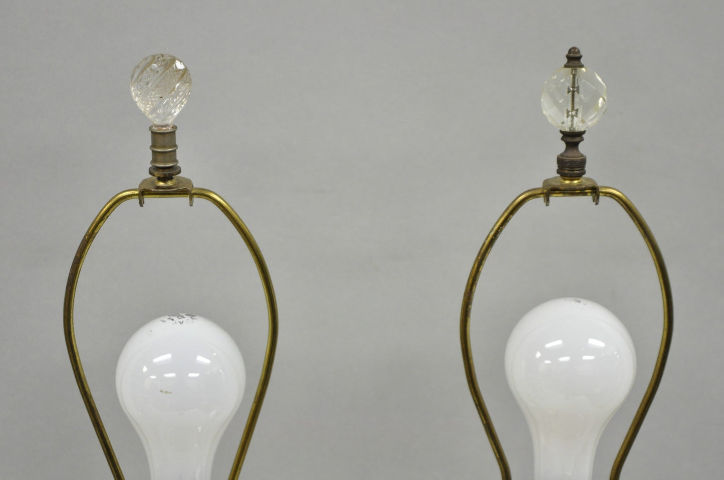 French Empire English Silver Plated Corinthian Column Table Lamp - Near Pair