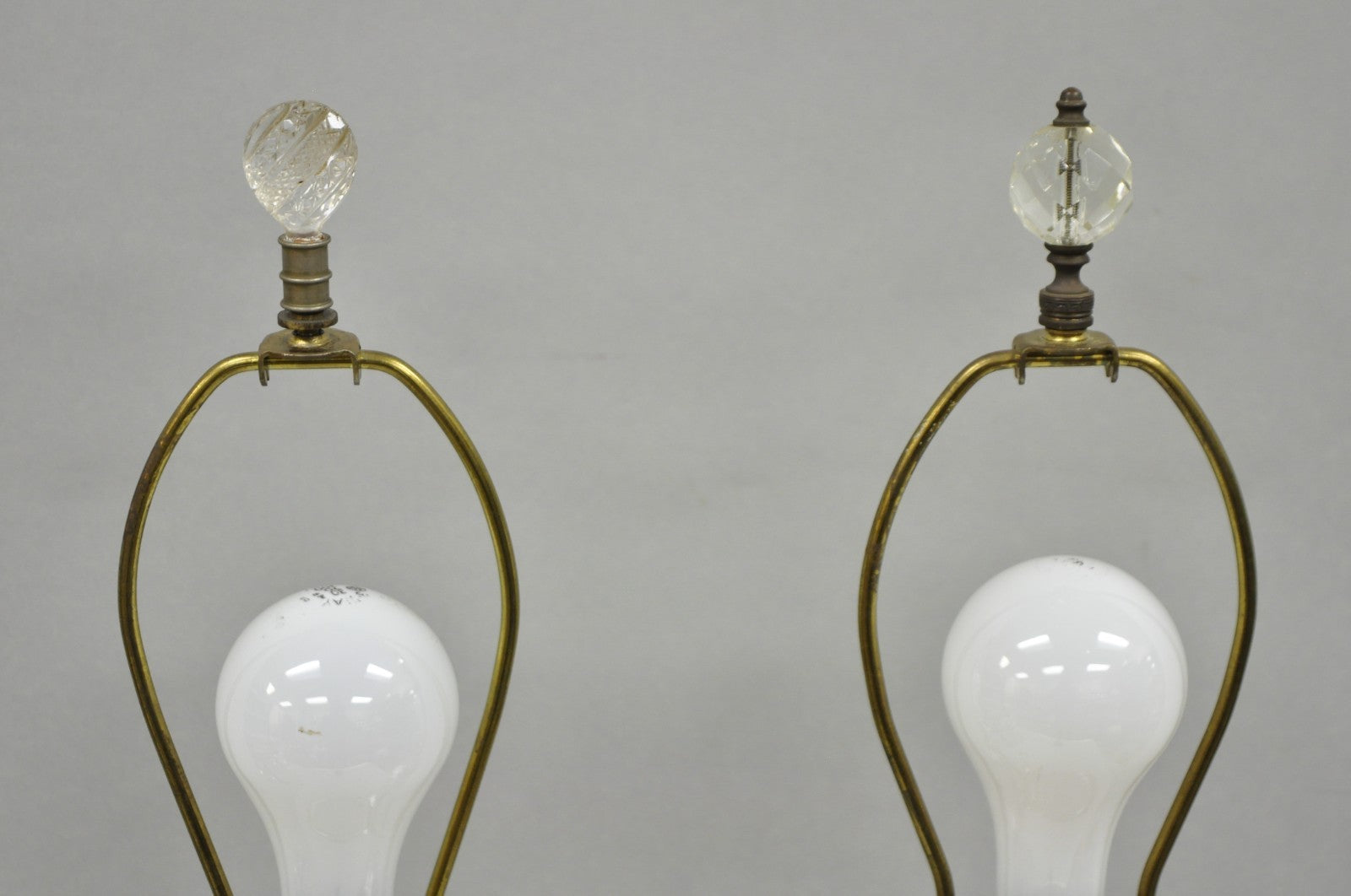 French Empire English Silver Plated Corinthian Column Table Lamp - Near Pair