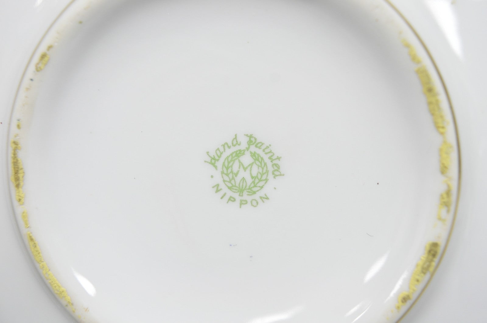 Antique Nippon Morimora Hand Painted Flowers & Ducks Coral Porcelain Bowl (B)