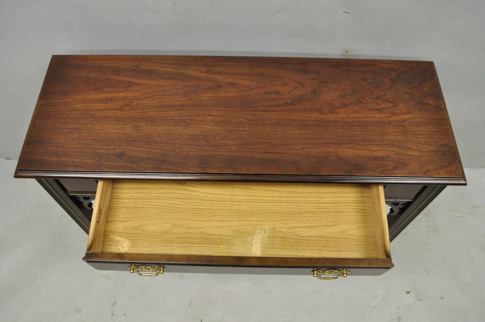 Vintage Lane Altavista Georgian Chippendale Cherry Wood Small Console Table