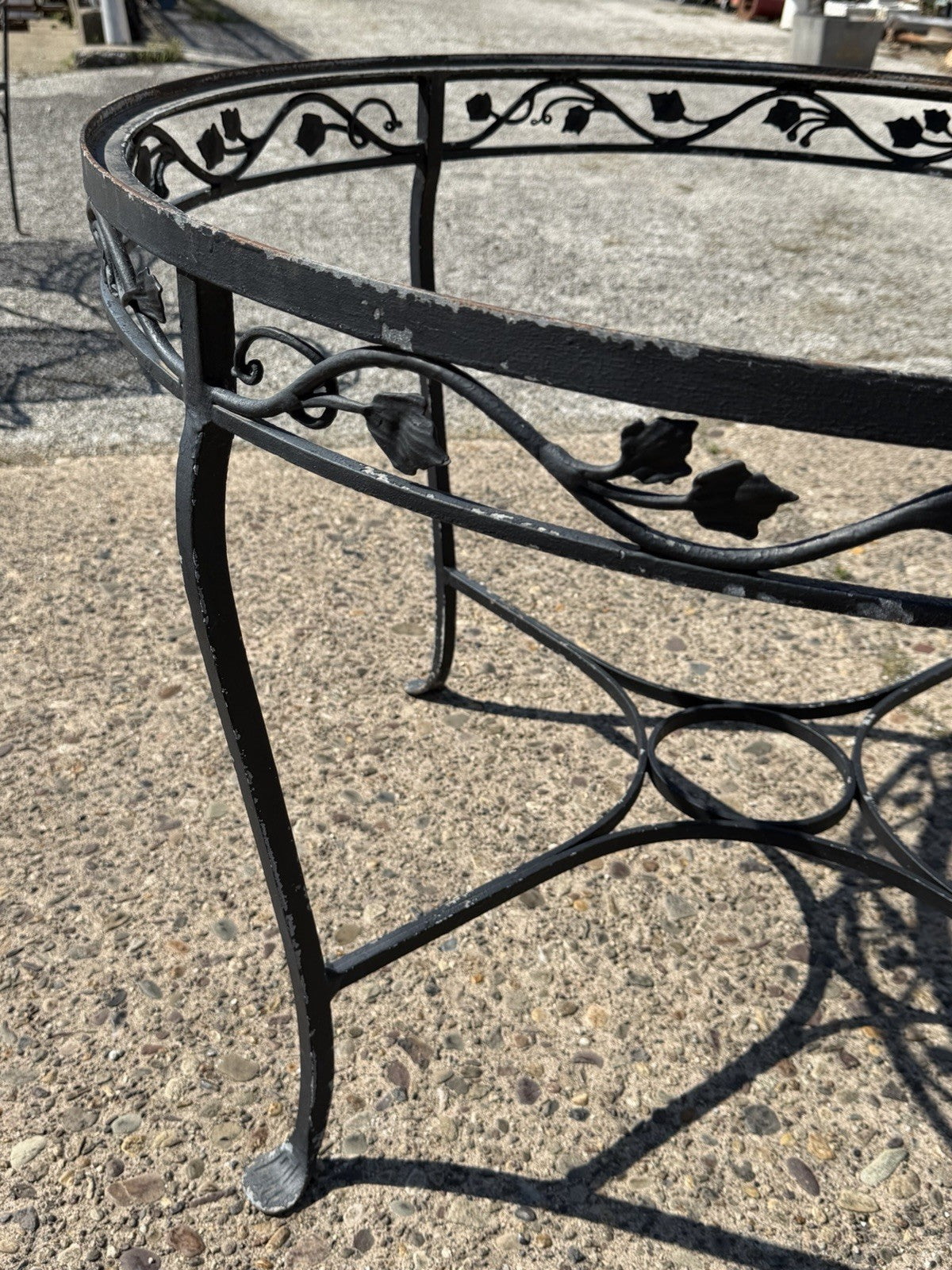 Salterini Style Wrought Iron Garden Patio Dining Set by Florentine Craft Studio