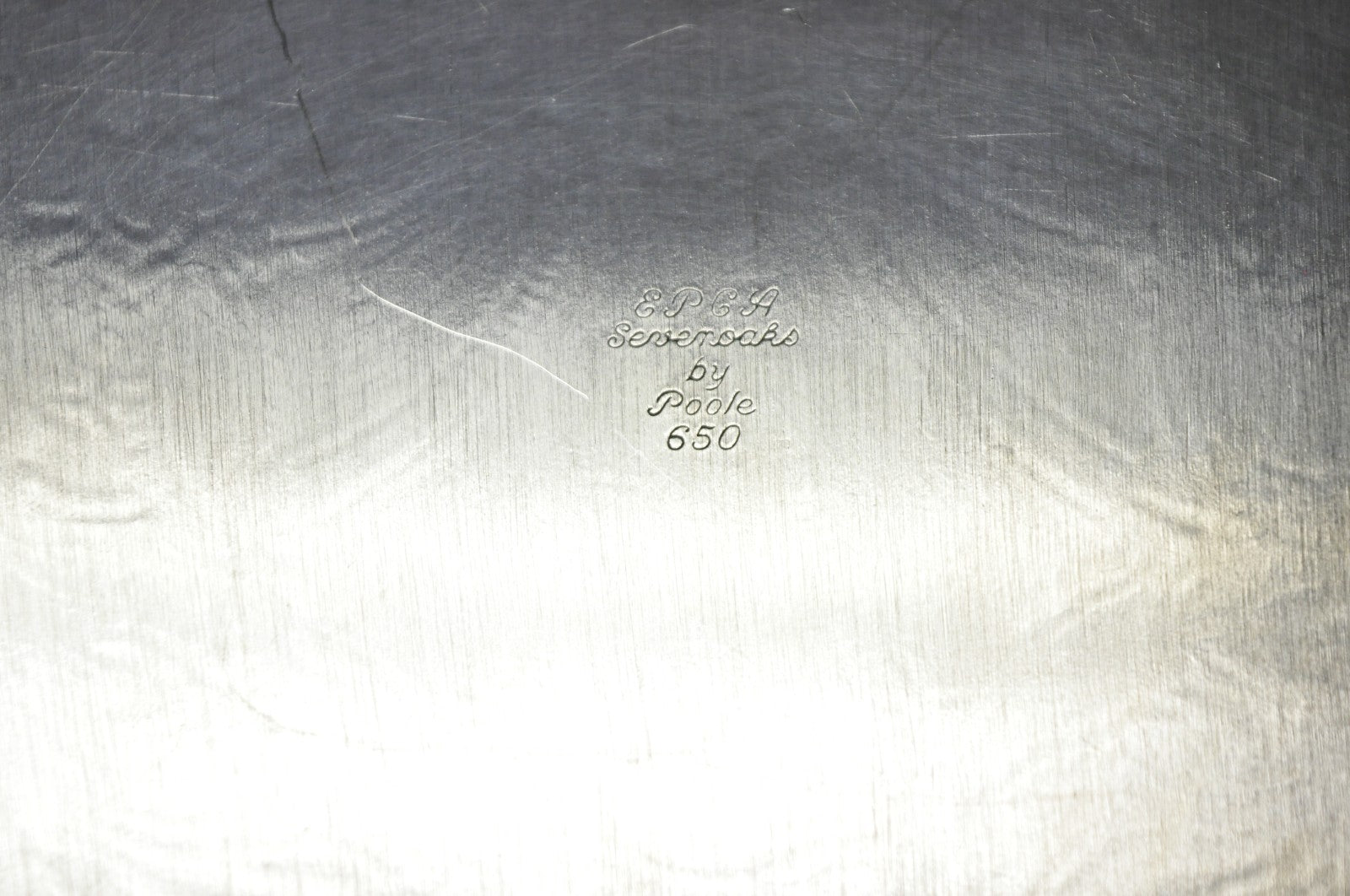 Vintage Poole EPCA Sevenoaks 650 Large Silver Plated Serving Platter Bar Tray B