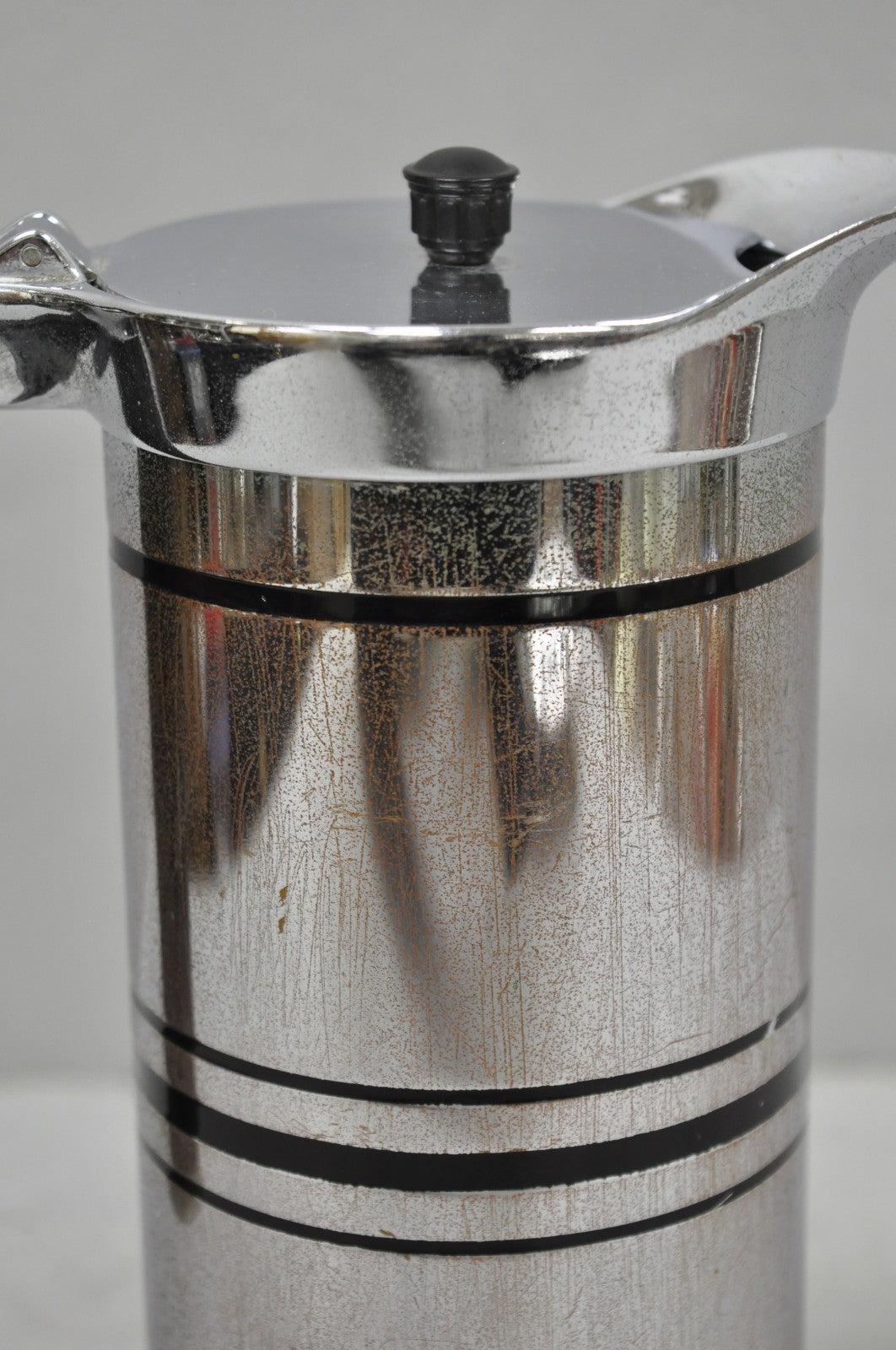 Vintage Sunbeam Art Deco Style Silver Plated Diner Coffee Pot