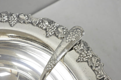 Vintage Sheridan Victorian Silver Plated Punch Bowl Set w/ 12 Cups and Tray