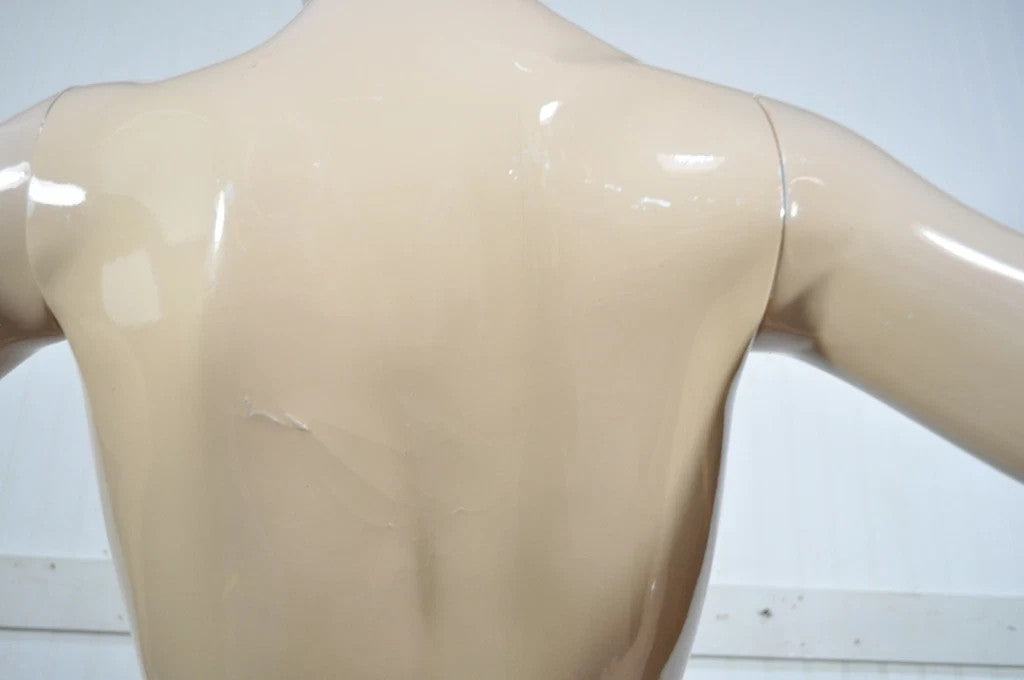Vintage Female Woman Fiberglass Full Mannequin Dress Form Display on Stand