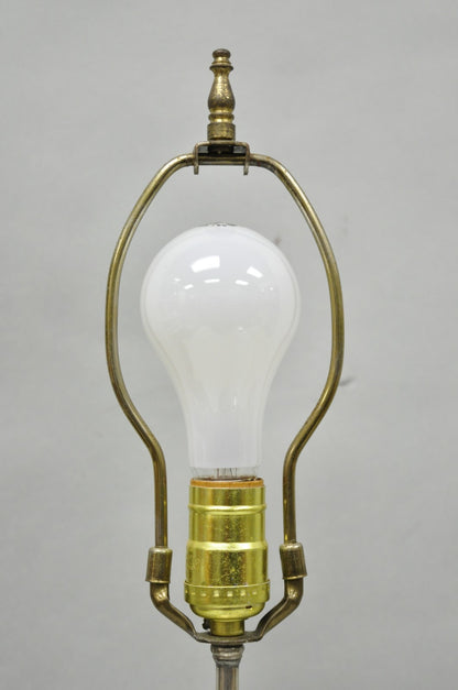 Antique Victorian Cheltenham Converted Silver Plated Tea Kettle Table Lamp