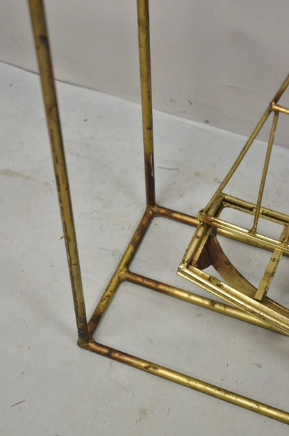 Curtis Jere Mid Century Modern Clipper Ship Large Metal 3D Sailboat Sculpture