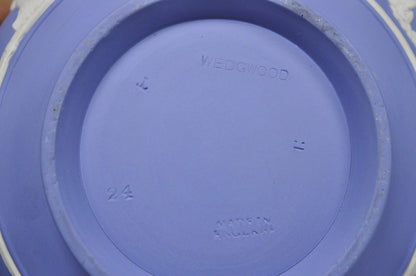 Antique Wedgwood Blue Jasperware Tea Set w/ Tea Pot Creamer Sugar Bowl 3 Pc Set