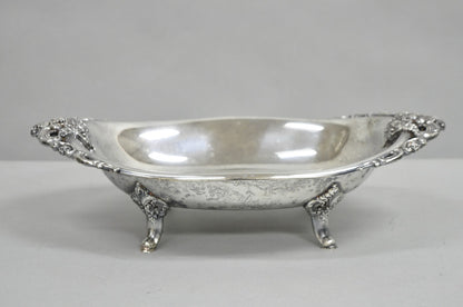 Vintage Baroque by Wallace Victorian Silver Plated Footed Centerpiece Fruit Bowl
