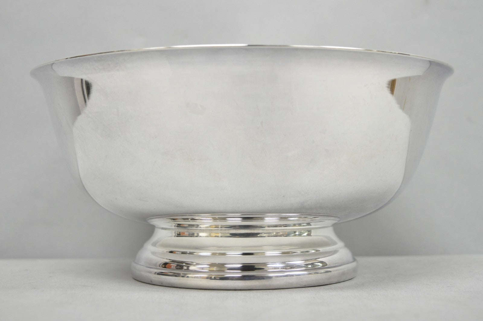 Vintage Mid Century Modern Gorham YC781 Modern Silver Plated 9" Fruit Bowl
