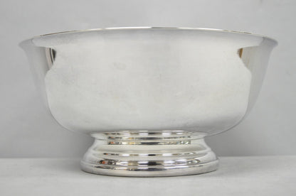 Vintage Mid Century Modern Gorham YC781 Modern Silver Plated 9" Fruit Bowl
