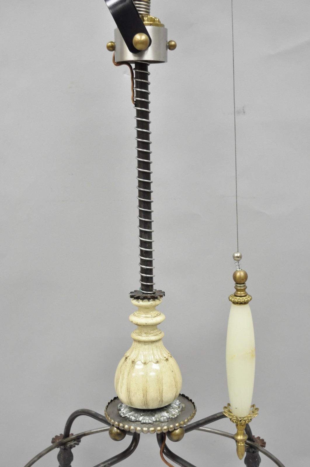 Unique Vintage Retro Steampunk Adjustable Cantilever Pulley Victorian Floor Lamp