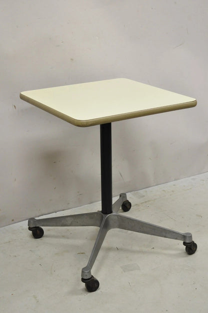 Vintage Herman Miller Eames Mid Century Modern Rolling Contract Base Side Table