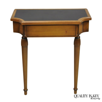 Vintage French Regency Style Cherry Small Wall Mount Console Table w/ Drawer