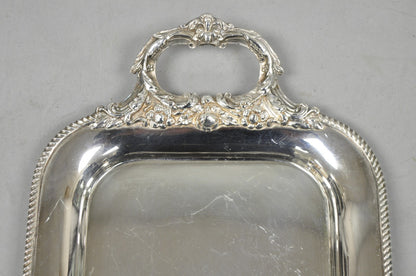 Vintage Barker Ellis English Regency Narrow Silver Plated Serving Dish Bar Tray