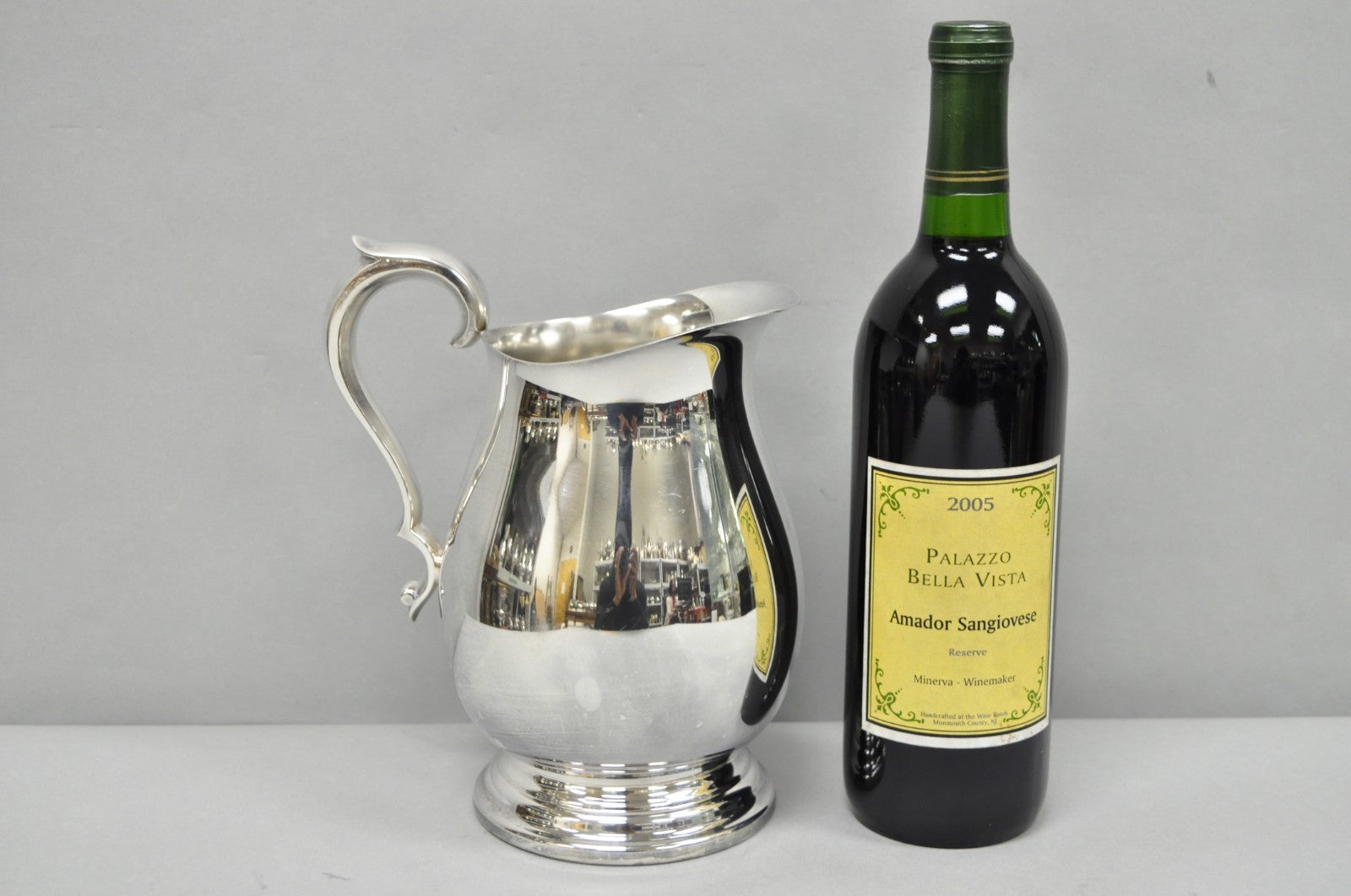Vintage Reed & Barton 1969 Silver Plated 3.25 Pt. Bulbous Water Pitcher