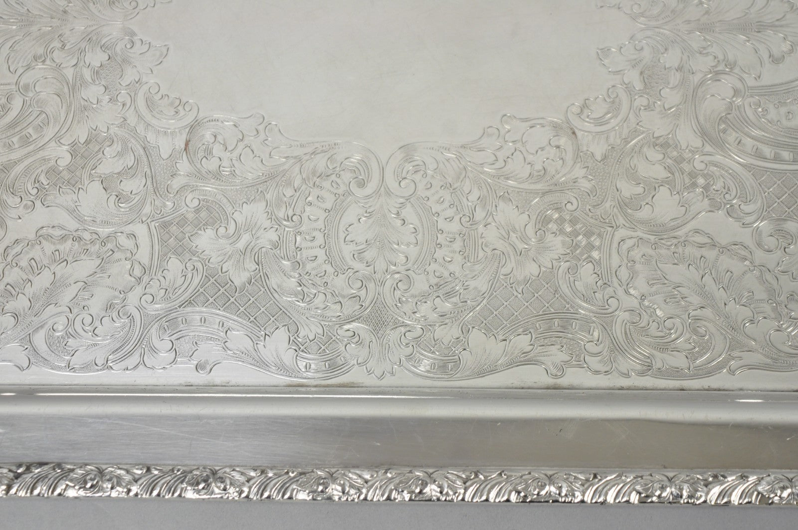 Vintage Victorian Silver Plated Twin Handle Platter Bar Tray by Henley Community